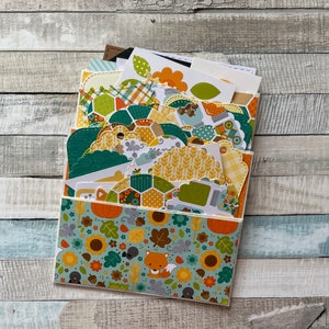 Enveloppes chargées d’automne/Journal indésirable/Embellissements/Éphémères/Papercraft/Étiquettes/DIY