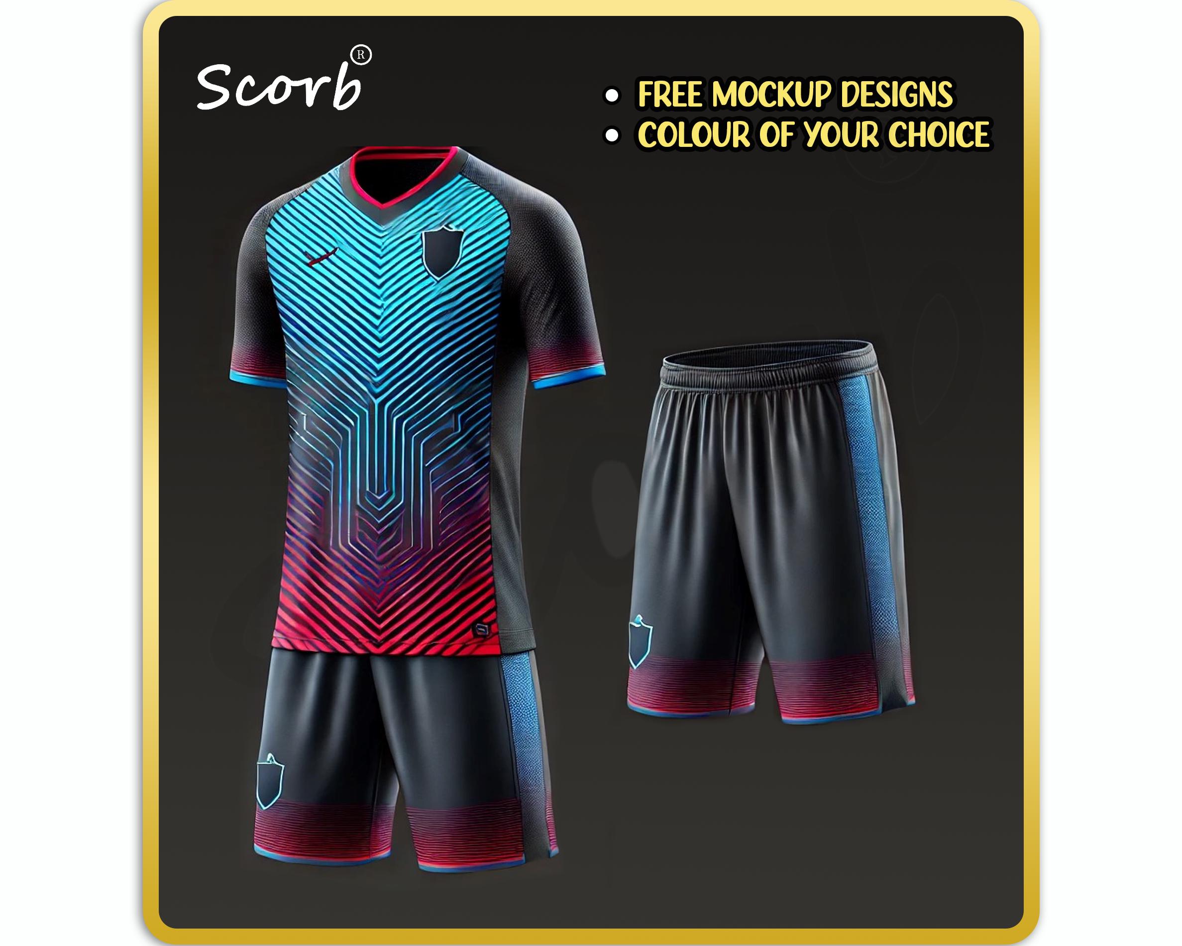 12 Pieces Custom Made Sublimated Soccer Uniforms Set | Jersey and Shorts | Made to Order | Any Color & Logo | Free Mockup Designs