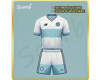 12 pieces Custom Made Sublimated Soccer Uniforms Set | Jersey and Shorts | Made to Order | Any Color & Logo | Free Mockup Designs