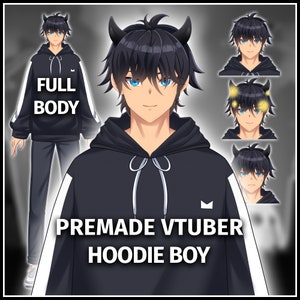 Male Vtuber, Premade Vtuber Model, Fully Rigged, Ready to Use, Vtube Studio, Streaming Avatar, Vtuber for Streaming on Twitch, Live2D Model