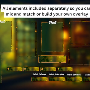 Animated Stream Package for Twitch, Stream Overlay, Animated Background, Twitch Panels, Animated Alerts, Cozy Forest Theme, Vtuber, Lofi image 4