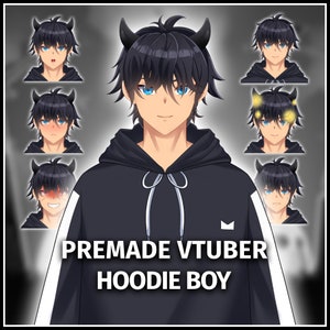Male Vtuber, Premade Vtuber Model, Fully Rigged, Ready to Use, Vtube Studio, Streaming Avatar, Vtuber for Streaming on Twitch, Live2D Model
