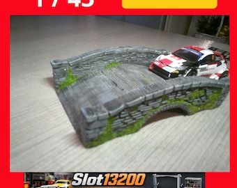 Pont en pierre miniature 1/43 pour diorama Rallye et circuit Slot car - Décoration fait main