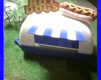 Roulotte HOTDOG 1/32 - Décor de Circuit Artisanal - Slot Car Scenery (Handmade)