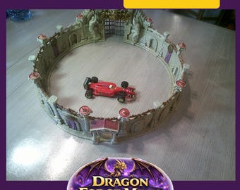 Arène de Gladiateurs D&D Peinte à la Main - Décor de Table Modulaire pour JDR (28/32mm)
