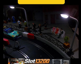 Fichier STL Lampadaire Circuit Slot 1/32 - Design Réaliste pour Tube 6mm - Pack Diorama Racing