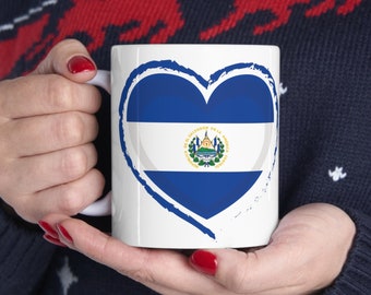 Coffee Mug El Salvador, El Salvador Gift salvadorean gifts el salvador flag salvadorean decor, latino, Heritage month, Hispanic, Salvadoreno