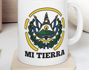 Coffee Mug El Salvador, El Salvador Gift salvadorean gifts, el salvador flag salvadoreno, salvadorean decor latino, salvadoreno, mama abuelo