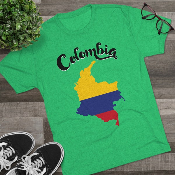 Colombia Shirt Colombian Tshirt Latino Tee Bilingual Shirt Colombia Map, Colombian mom, Colombia dad