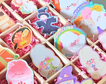 Autocollant mignons | Journal, ordinateur portable, bouteille, autocollant scrapbooking | Autocollant holographique | Autocollant waterproof