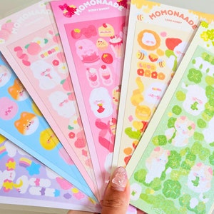 Folha de adesivos | Folha de adesivos holográficos, glitter fosco | Adesivo de bullet journal | Adesivos para Photocard