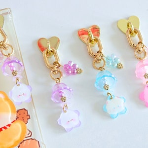 Phone charm heart to stick | cute phone accessory | phone decoration | phone key ring | Japanese chime key ring