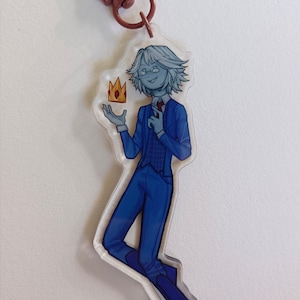 Simon winter king adventure time keychain Fionna and cake reversible