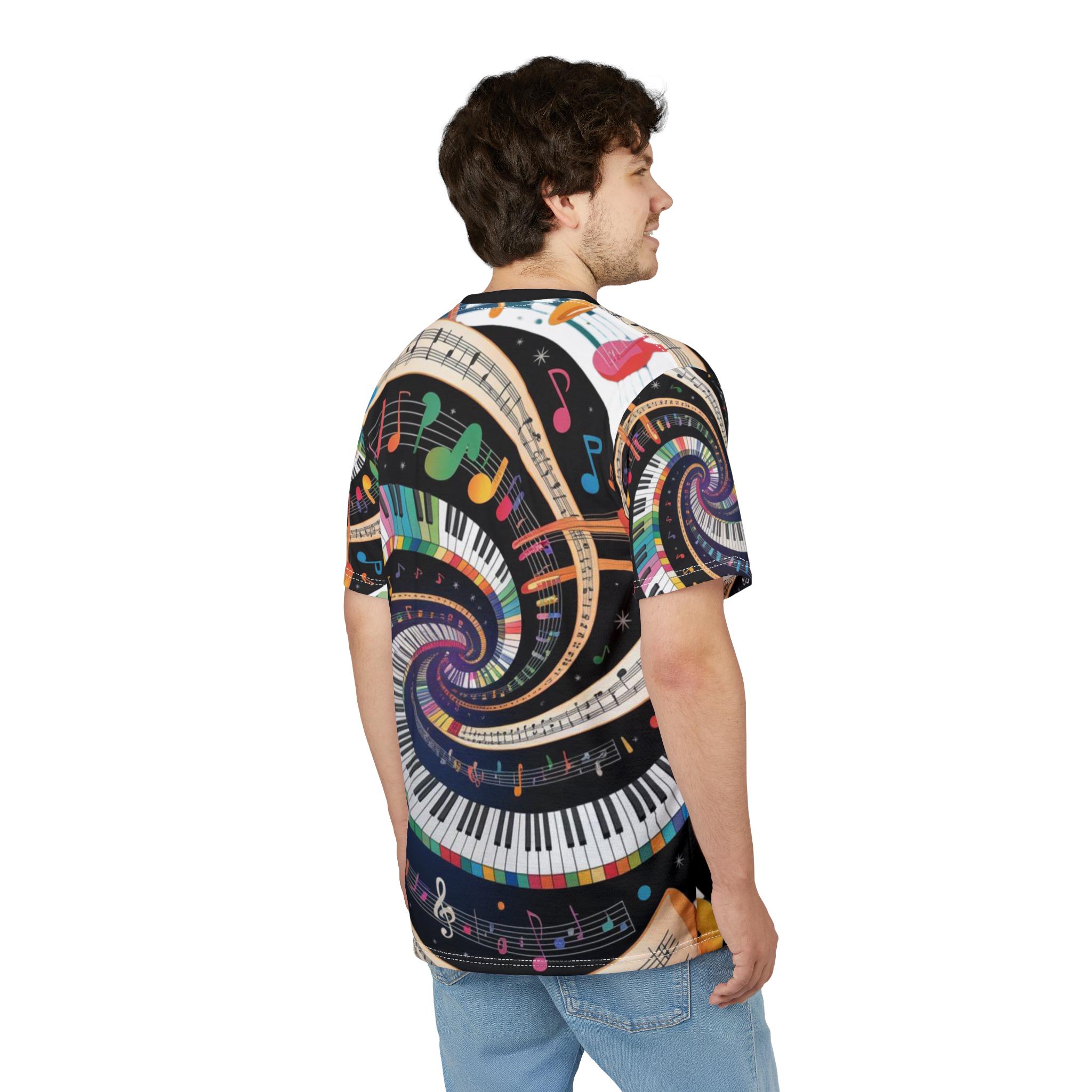 Music Lover T-shirt: Colorful Graphic Print, Soft Polyester Tee - Etsy