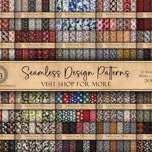 Embossed Design Patterns Seamless Pattern Set Embossed Art Digital Image Collection Embossed Sublimation Paper Instant Download Variety Pack image 8