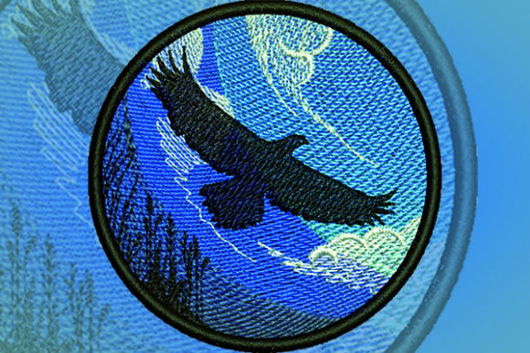 Eagle Patch Embroidery Design, Eagle Embroidery Files, Eagle Patch