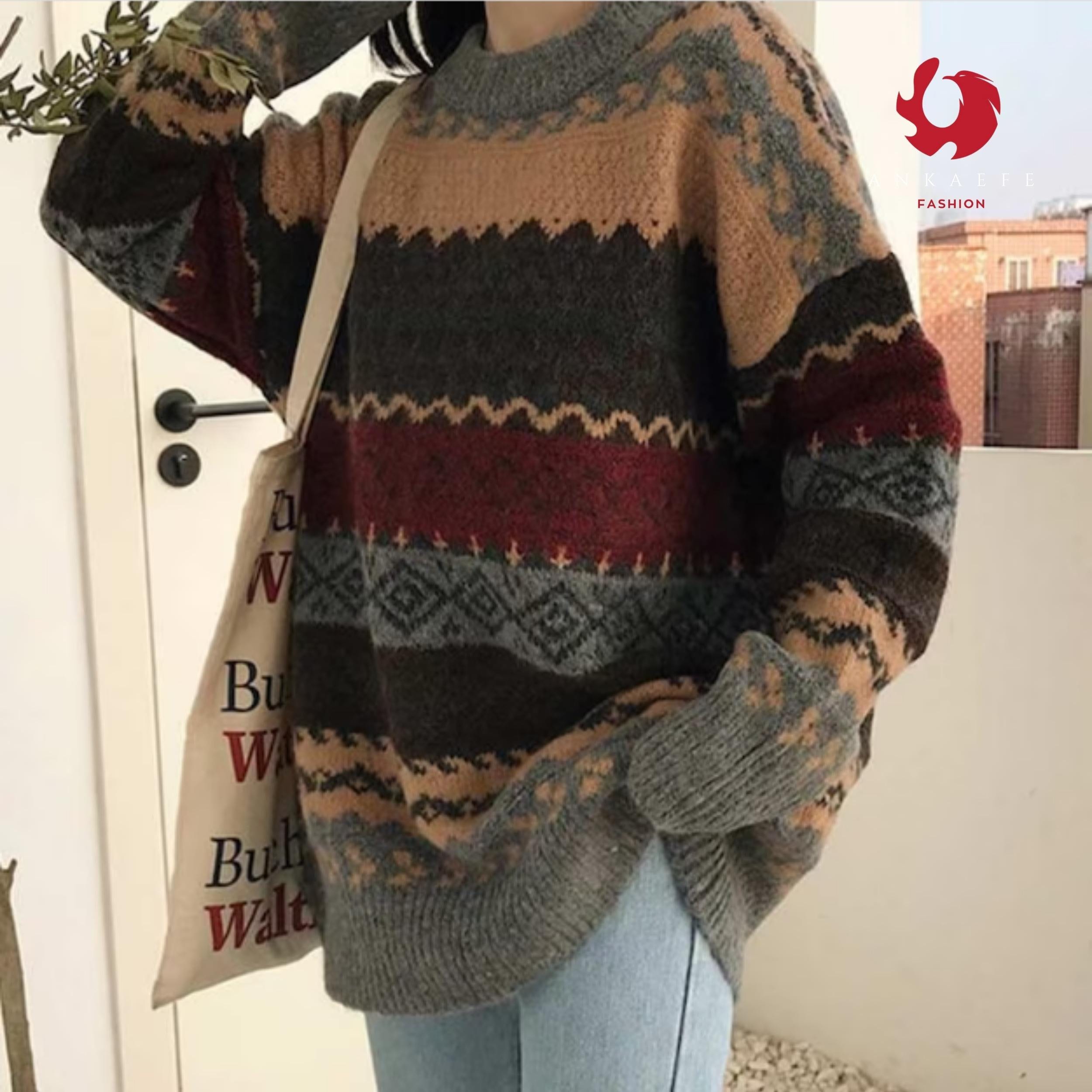 Grandpa Sweater Chunky Aesthetic Oversized Vintage Sweater - Etsy
