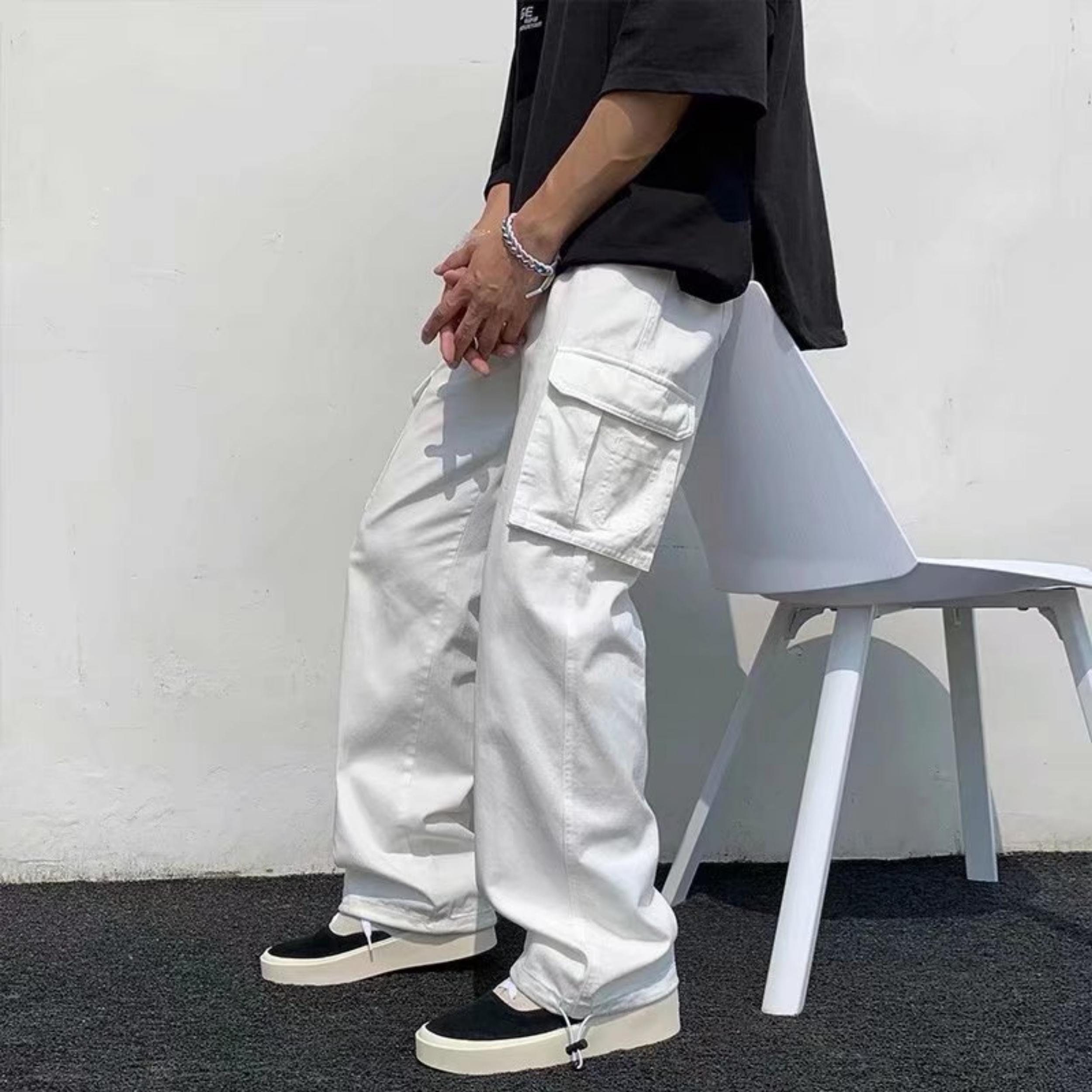 Casual Cotton Mens Cargo Pant Fawn Color Cargo Beige Color Cargo  Relaxed Fit Cargo Good Quality