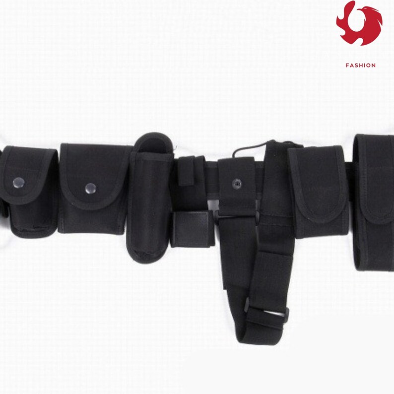 Techwear Tactical Belt Utility Belt With Pouches Etsy Ireland