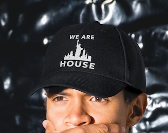 House Music Cotton Twill Cap: EDM Festival Hat