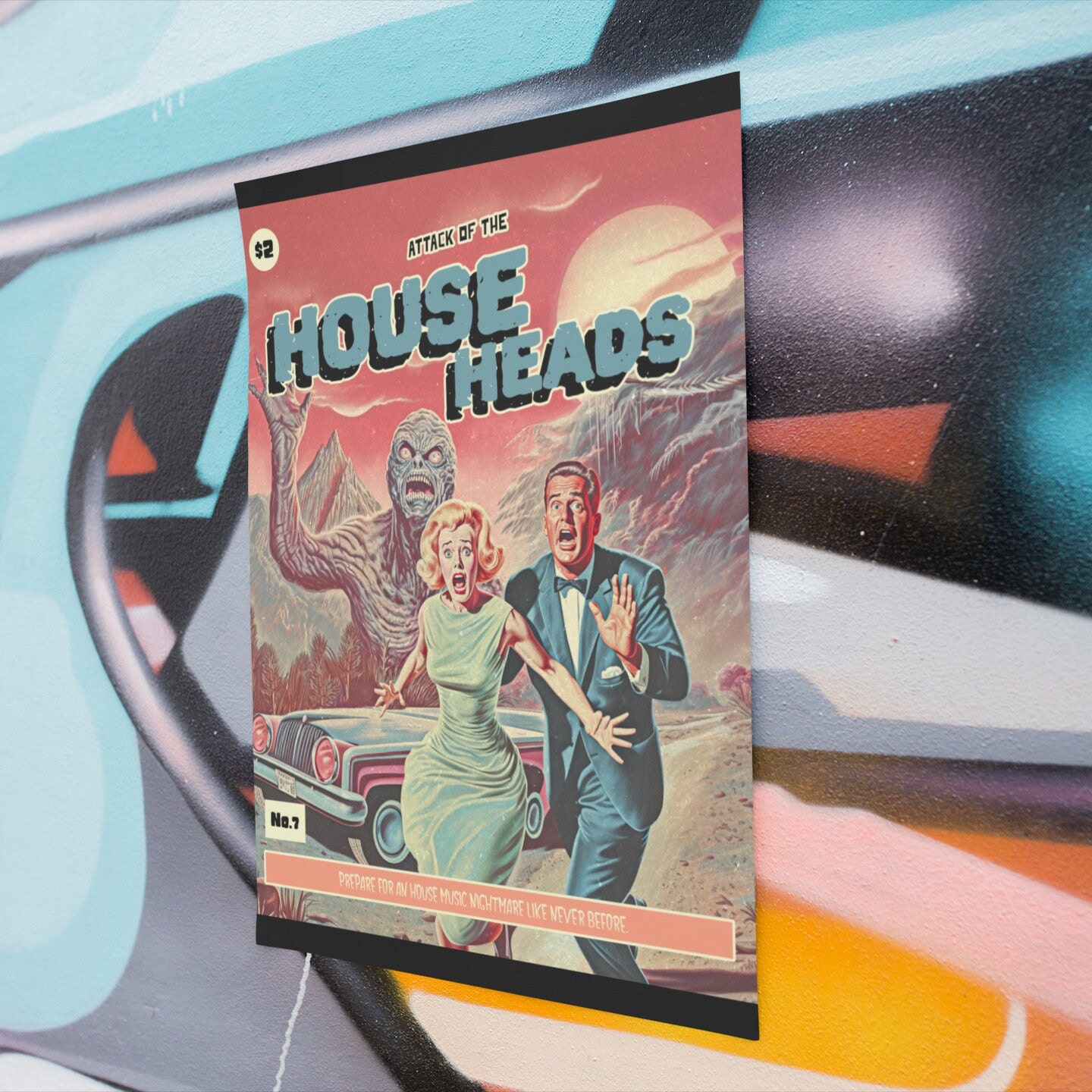 Alien Rave Poster House Music Poster, Ufo Poster, Sci-fi, Comic, Alien Poster, 90s Rave ...