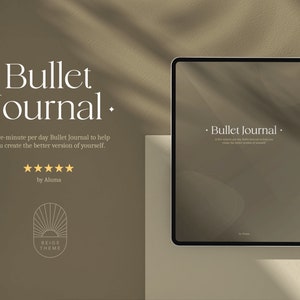 Bullet Journal Beije Theme Life Goals Bullet Journal Printable Pages Journal Kit for iPad Digital Journal Goodnotes