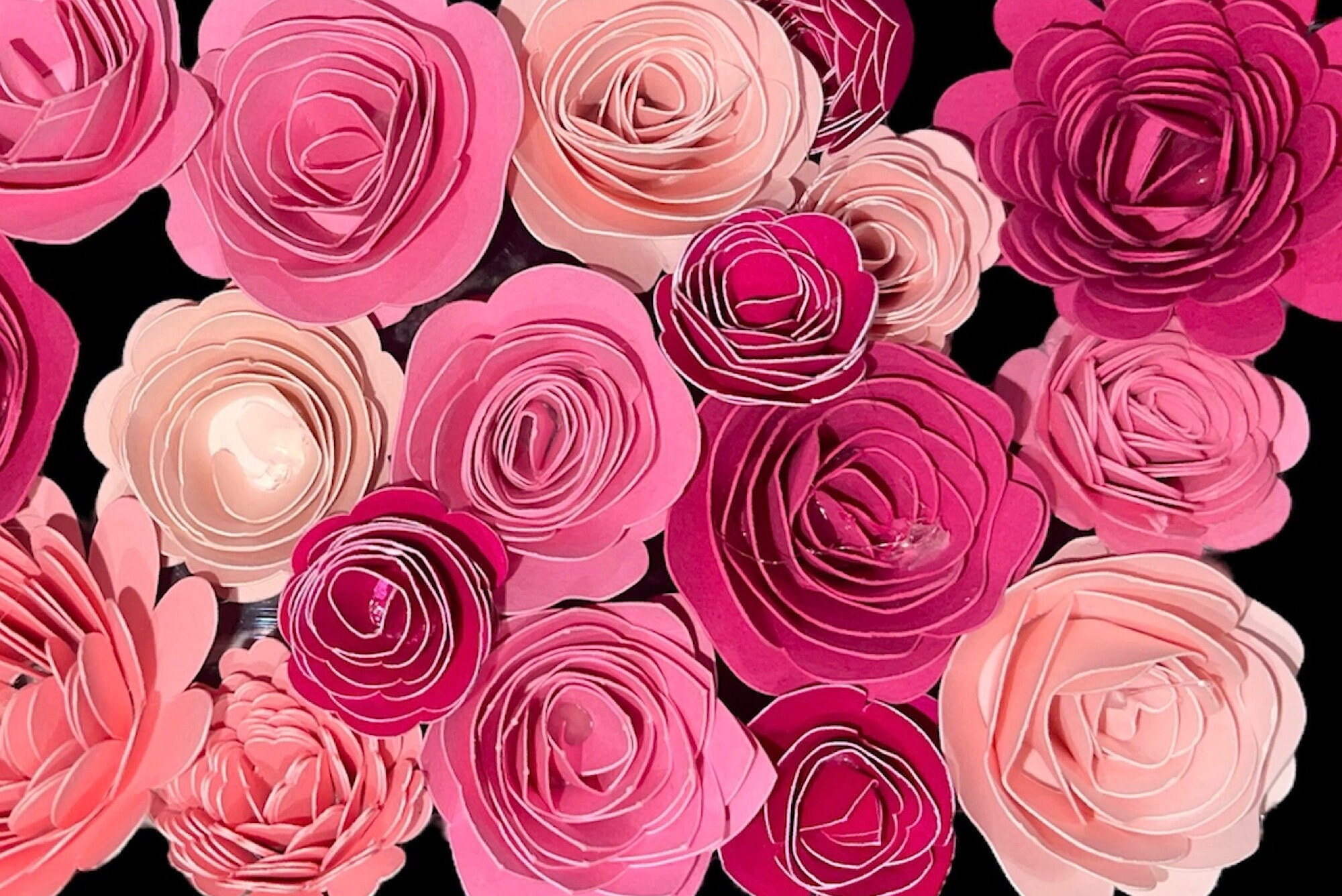 Assorted Paper Roses Pre-rolled Paper Flower Assortment • DIY Craft Supplies - Etsy