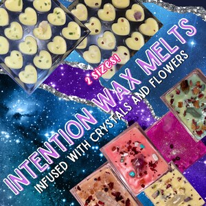 Intention Wax Melts Infused With Crystals • Manifesting Wax Melts • Spiritual Wax Melts • Abundance Money Self Love