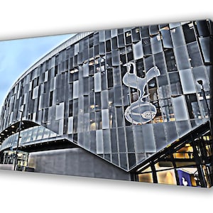 Tottenham Hotspur - Tottenham Stadium - Wall Hanging Box Canvas - Stylized Picture 65cm x 41cm