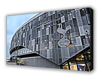 Tottenham Hotspur - Estádio do Tottenham - Quadro de parede em tela - Imagem estilizada 64 cm x 42 cm