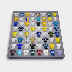 Leeds United FC - Shirts 1992-2022 - Wall Hanging Box Canvas - Picture - Brand New - Handmade in the UK
