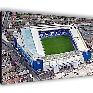 Everton FC Goodison Park Canvas Print: Stylized Wall Art