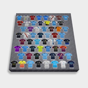 Handgefertigtes Bild von ManManCent City - Shirts 2000-2022 - Leinwand