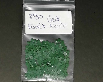 DMC 890 Diamantes Verde Selva Negra, Bolsas de 200 diamantes de imitación redondos o cuadrados para pintura con diamantes