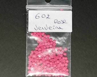 DMC Diamonds 602 Verbena Rose, Bolsas de 200 diamantes de imitación redondos o cuadrados, cuentas para pintura con diamantes