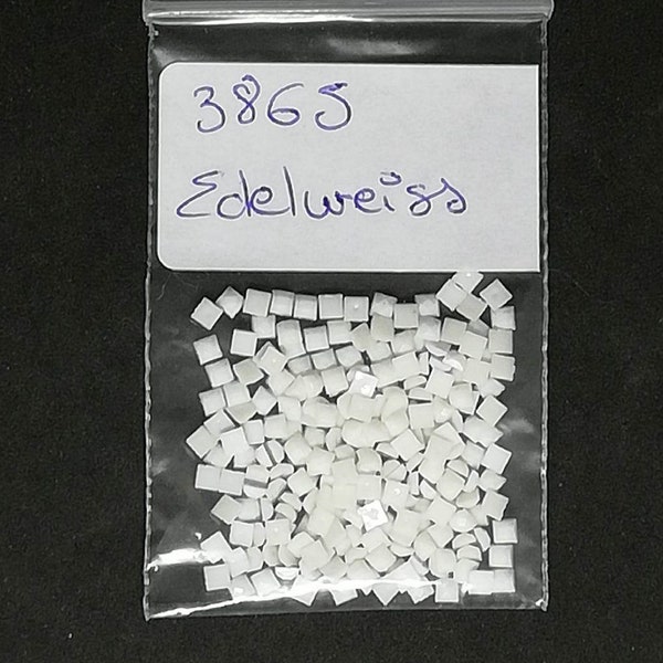 Diamonds DMC 3865 Off-white edelweiss, Bags of 200 round or square rhinestones beads for diamond embroidery diamond painting