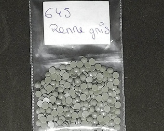 Diamantes de reno grises DMC 645, bolsas de 200 diamantes de imitación redondos o cuadrados para pintura con diamantes