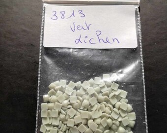 DMC Diamonds 3813 Lichen Green, Bolsas de 200 cuentas de diamantes de imitación redondas o cuadradas para pintura con diamantes