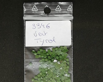 DMC Diamonds 3346 Tirol Green, Bolsas de 200 cuentas de diamantes de imitación redondas o cuadradas para pintura con diamantes