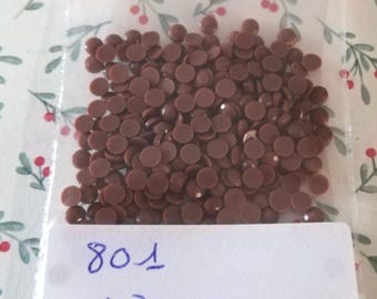 Diamantes de visón DMC 801, bolsas de 200 diamantes de imitación redondos o cuadrados para pintura con diamantes