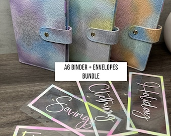 A6 Budget binder with cash envelopes A6 Budgeting Cash stuffing envelopes for sinking funds budget binder set A6 binder