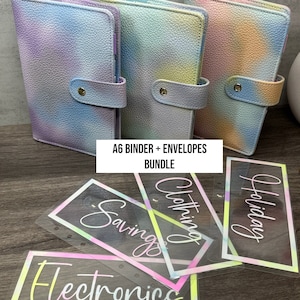 A6 Budget binder with cash envelopes A6 Budgeting Cash stuffing envelopes for sinking funds budget binder set A6 binder