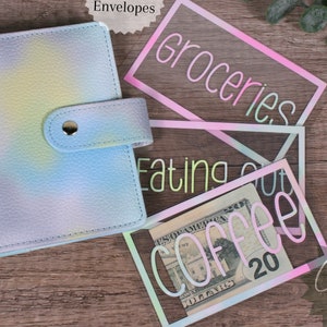Budget binder with cash envelopes A7 Cash stuffing envelopes cash envelopes for sinking funds budget binder bundle A7 cash envelopes