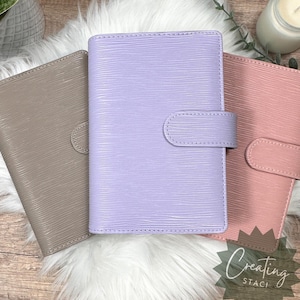 Budget binder A6 Saffiano Binder Budgeting Cash stuffing envelopes for sinking funds budget binder binder A6 gold hardware rings