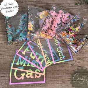 A7 Budget binder with cash envelopes mermaid binder A7 Budgeting for beginners Cash stuffing envelopes for sinking funds budget binder set