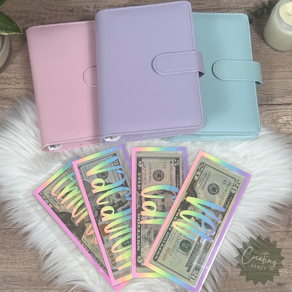 Budget binder with cash envelopes A6 Budgeting Cash stuffing envelopes for sinking funds budget binder set binder A6 binder