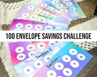 100 Envelope Challenge laminated envelopes
