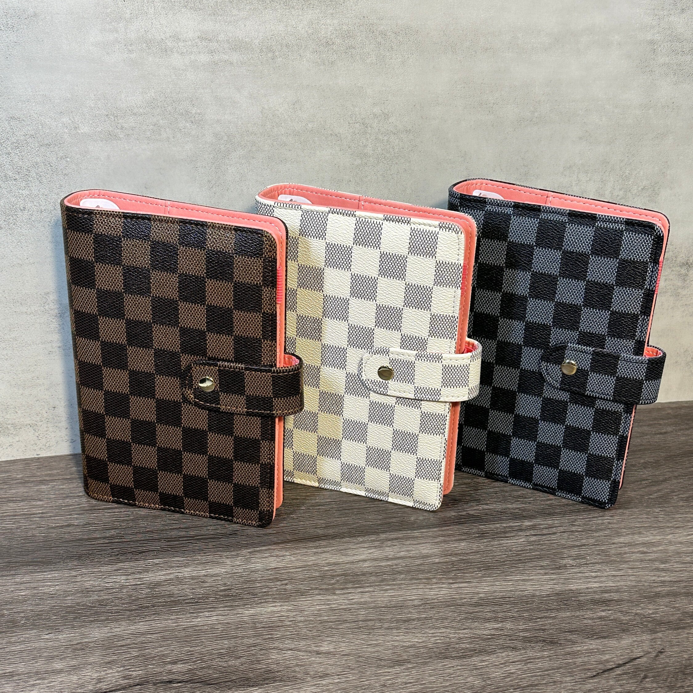 A6 Checkered Binders for Cash Budgeting Sinking Funds Cash 