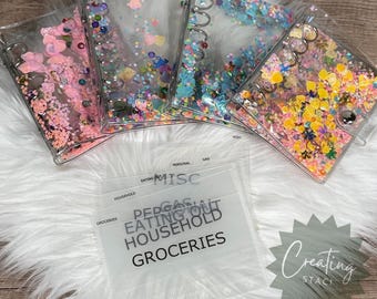 A7 Budget binder with cash envelopes mermaid binder A7 Budgeting for beginners Cash stuffing envelopes for sinking funds budget binder set