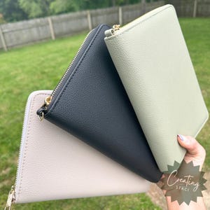 A6 binder budget wallet A6 zippered binder Budget binder budget wallet for sinking funds a6 planner wallet black zipper wallet with rings
